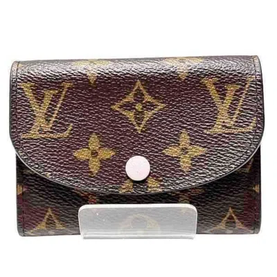 Pre-owned Louis Vuitton Brown Pink Coin Purse/coin Case () In Multi