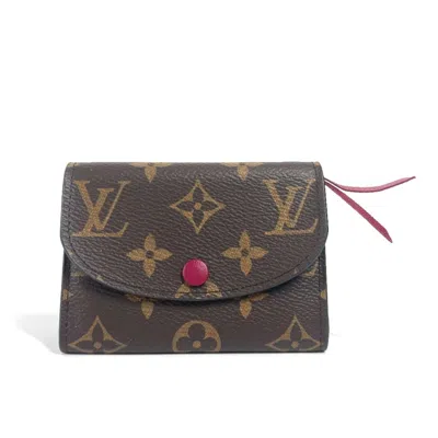 Pre-owned Louis Vuitton Brown Pink Metal Wallet (bi-fold) () In Multi