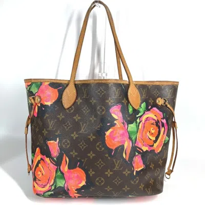 Pre-owned Louis Vuitton Brown Pink Monogram Shoulder Bag Tote Bag () In Multi