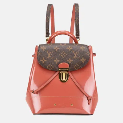 Pre-owned Louis Vuitton Brown Pink Monogram Vernis Hot Springs