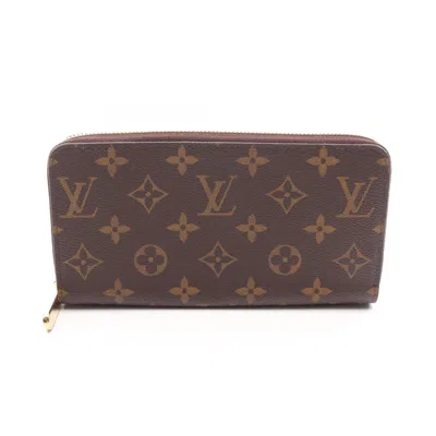Pre-owned Louis Vuitton Brown Pink Rose Ballerine Monogram Leather Pvc Long Wallet (bi-fold) () In Brown, Pink, Rose Ballerine