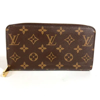 Pre-owned Louis Vuitton Brown Pink Rose Ballerine Monogram Long Wallet (bi-fold) () In Brown, Pink, Rose Ballerine