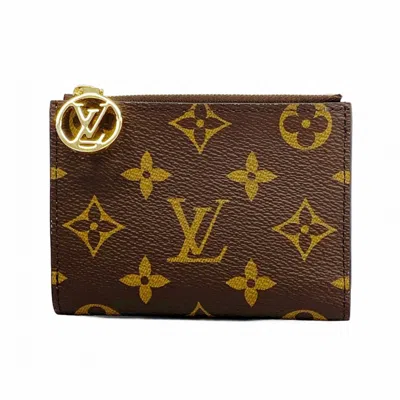 Pre-owned Louis Vuitton Brown Pink Wallet (bi-fold) () In Multi