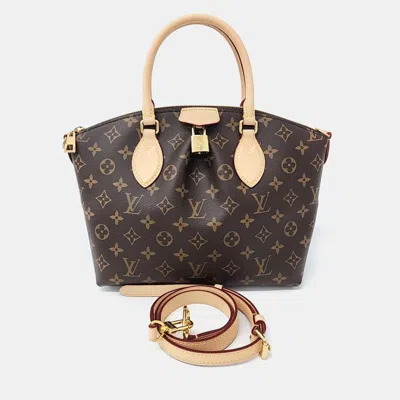 Pre-owned Louis Vuitton Brown Pvc Boetti Pm