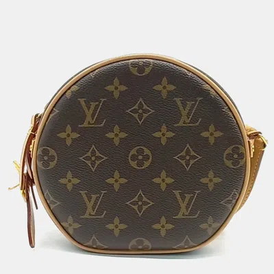 Pre-owned Louis Vuitton Brown Pvc Boîte Chapeau Souple Pm