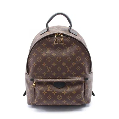 Pre-owned Louis Vuitton Brown Pvc Coated Canvas Leather Backpack ()