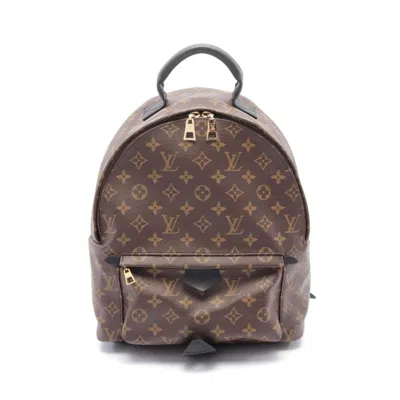 Pre-owned Louis Vuitton Brown Pvc Coated Canvas Leather Backpack ()