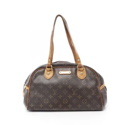 Pre-owned Louis Vuitton Brown Pvc Coated Canvas Leather Shoulder Bag ()