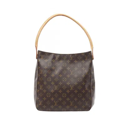 Pre-owned Louis Vuitton Brown Pvc Coated Canvas Leather Shoulder Bag ()
