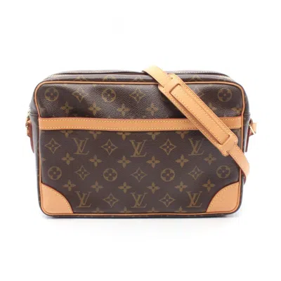 Pre-owned Louis Vuitton Brown Pvc Coated Canvas Leather Shoulder Bag ()