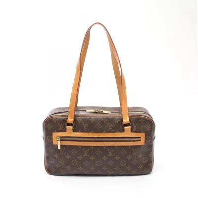 Pre-owned Louis Vuitton Brown Pvc Coated Canvas Leather Shoulder Bag ()
