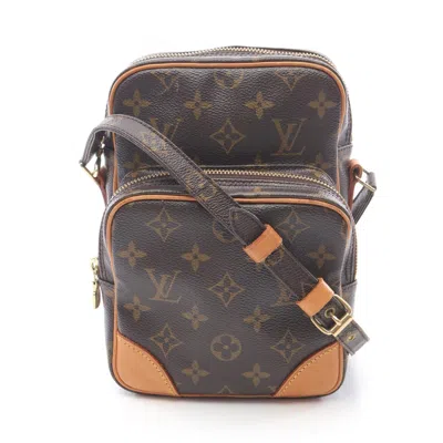 Pre-owned Louis Vuitton Brown Pvc Coated Canvas Leather Shoulder Bag ()