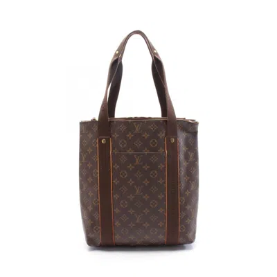 Pre-owned Louis Vuitton Brown Pvc Coated Canvas Leather Tote Bag ()