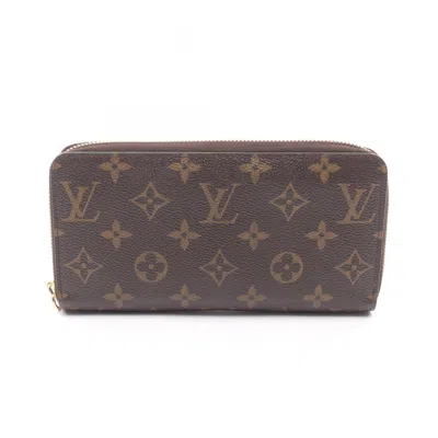 Pre-owned Louis Vuitton Brown Pvc Coated Canvas Long Wallet (bi-fold) ()