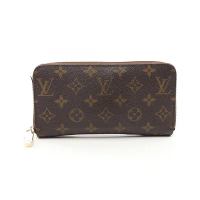 Pre-owned Louis Vuitton Brown Pvc Coated Canvas Long Wallet (bi-fold) ()