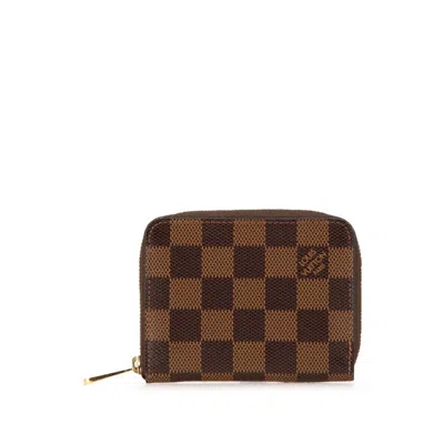 Pre-owned Louis Vuitton Brown Pvc Coin Purse/coin Case ()