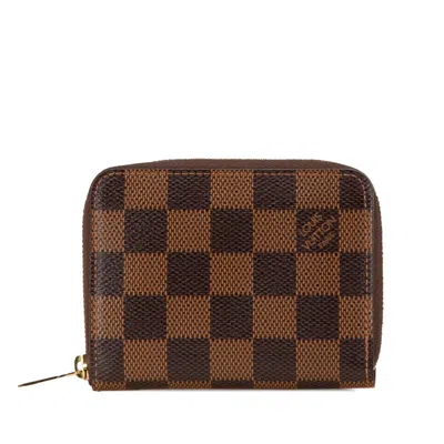 Pre-owned Louis Vuitton Brown Pvc Coin Purse/coin Case ()