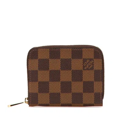 Pre-owned Louis Vuitton Brown Pvc Coin Purse/coin Case ()