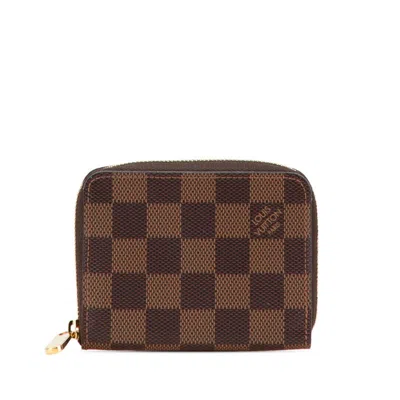 Pre-owned Louis Vuitton Brown Pvc Coin Purse/coin Case ()