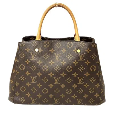 Pre-owned Louis Vuitton Brown Pvc Handbag Shoulder Bag ()