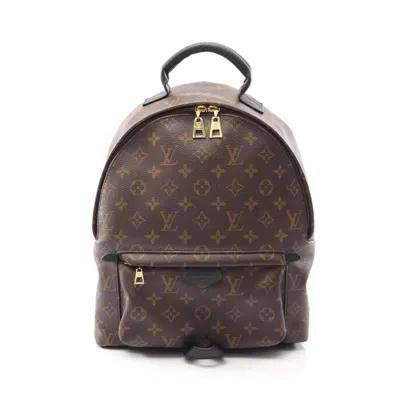 Pre-owned Louis Vuitton Brown Pvc Leather Backpack ()