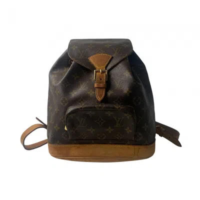 Pre-owned Louis Vuitton Brown Pvc Leather Backpack ()