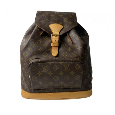 Pre-owned Louis Vuitton Brown Pvc Leather Backpack ()