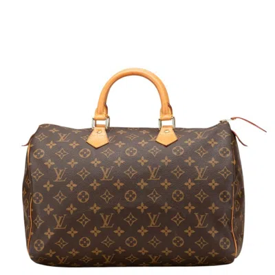 Pre-owned Louis Vuitton Brown Pvc Leather Boston Bag Handbag ()