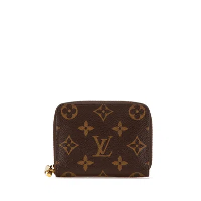 Pre-owned Louis Vuitton Brown Pvc Leather Coin Purse/coin Case ()