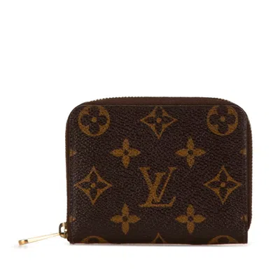 Pre-owned Louis Vuitton Brown Pvc Leather Coin Purse/coin Case ()