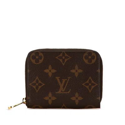 Pre-owned Louis Vuitton Brown Pvc Leather Coin Purse/coin Case ()