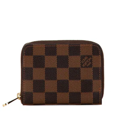 Pre-owned Louis Vuitton Brown Pvc Leather Coin Purse/coin Case ()