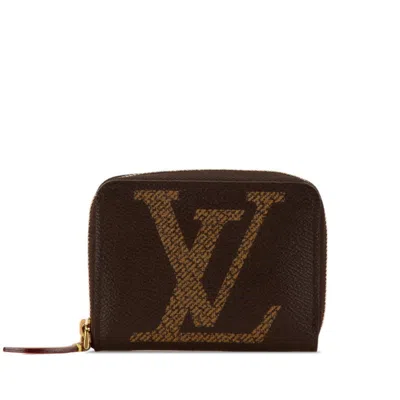 Pre-owned Louis Vuitton Brown Pvc Leather Coin Purse/coin Case ()