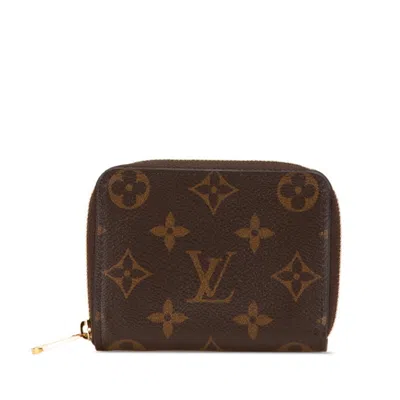 Pre-owned Louis Vuitton Brown Pvc Leather Coin Purse/coin Case ()
