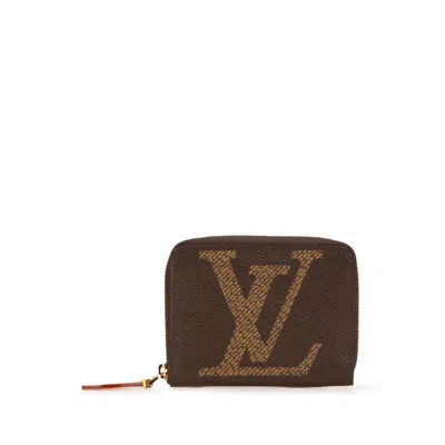 Pre-owned Louis Vuitton Brown Pvc Leather Coin Purse/coin Case ()