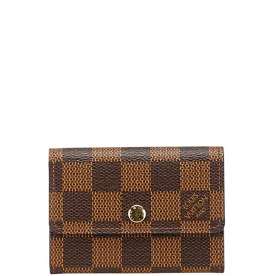 Pre-owned Louis Vuitton Brown Pvc Leather Coin Purse/coin Case ()