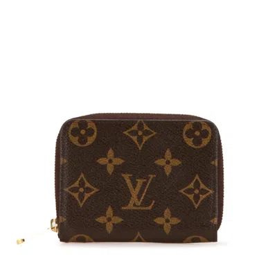 Pre-owned Louis Vuitton Brown Pvc Leather Coin Purse/coin Case ()