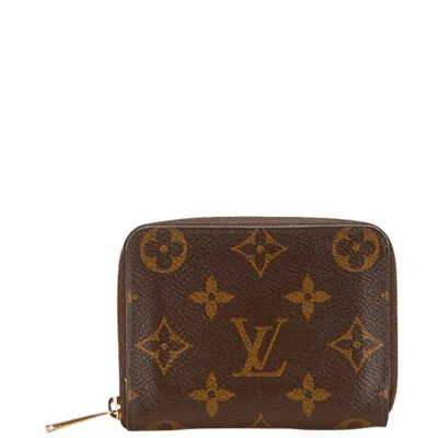 Pre-owned Louis Vuitton Brown Pvc Leather Coin Purse/coin Case ()