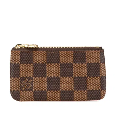Pre-owned Louis Vuitton Brown Pvc Leather Coin Purse/coin Case ()