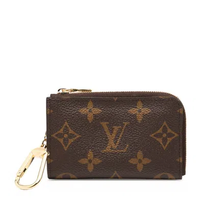 Pre-owned Louis Vuitton Brown Pvc Leather Coin Purse/coin Case ()