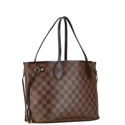 Pre-owned Louis Vuitton Brown Pvc Leather Handbag Pochette Pouch Tote Bag ()