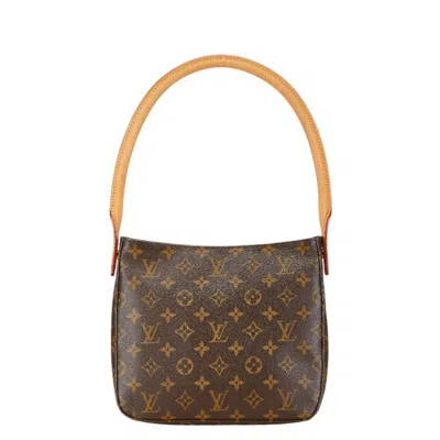 Pre-owned Louis Vuitton Brown Pvc Leather Handbag Shoulder Bag ()