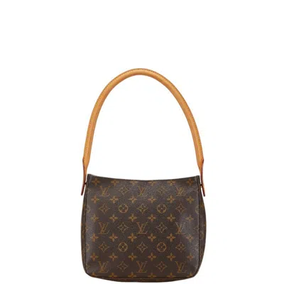 Pre-owned Louis Vuitton Brown Pvc Leather Handbag Shoulder Bag ()