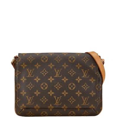 Pre-owned Louis Vuitton Brown Pvc Leather Handbag Shoulder Bag ()