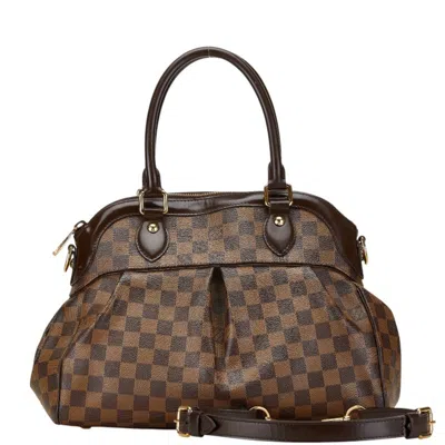 Pre-owned Louis Vuitton Brown Pvc Leather Handbag Shoulder Bag ()