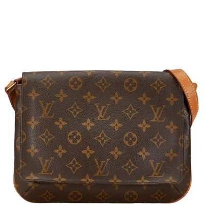 Pre-owned Louis Vuitton Brown Pvc Leather Handbag Shoulder Bag ()