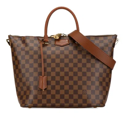 Pre-owned Louis Vuitton Brown Pvc Leather Handbag Shoulder Bag ()