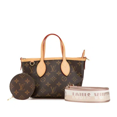 Pre-owned Louis Vuitton Brown Pvc Leather Handbag Shoulder Bag ()