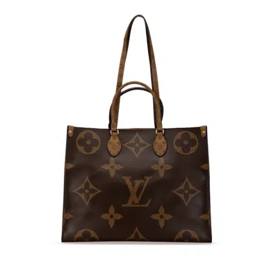 Pre-owned Louis Vuitton Brown Pvc Leather Handbag Tote Bag ()