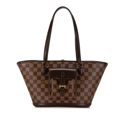Pre-owned Louis Vuitton Brown Pvc Leather Handbag Tote Bag ()